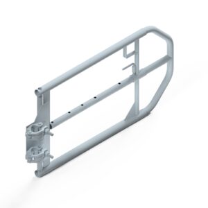 Adjustable safety gate for scaffold stair and platform access" "Aluminium self-closing safety gate with adjustable width for scaffolding" "Scaffold edge protection with adjustable aluminium safety gate" "Adjustable scaffold gate for fall protection and safe access" "Heavy-duty safety gate with spring-loaded closing mechanism for construction sites" "Modular aluminium safety gate for scaffolding entry points" "Self-closing adjustable gate installed on scaffold platform" "Aluminium adjustable guard gate for secure scaffold access" "Scaffold system with integrated adjustable safety gate for worker safety" "Industrial-grade adjustable access gate for scaffolding and stair towers"