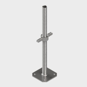 "Screw jack for scaffolding support system" "Heavy-duty base jack used in construction" "Adjustable screw jack for scaffolding height" "Galvanized steel base jack for structural stability" "Screw base jack for formwork and scaffolding" "Industrial scaffolding base jack screw type" "Base jack for adjustable scaffolding support" "Mild steel screw jack for construction sites" "Screw-type base jack with nut and plate" "Threaded base jack for height adjustment in scaffolding" "High-strength scaffolding screw jack base plate" "Construction screw jack with swivel base" "Hot-dip galvanized base jack with coarse thread" "Adjustable jack base for concrete and masonry works" "Screw base jack for building and infrastructure projects" "Screw jack for formwork level adjustment" "Scaffolding base jack for uneven ground support" "Steel base jack used in slab support systems" "Screw base jack for temporary construction platforms" "Base jack used in shoring and staging" "Construction site adjustable base jack system" "Jack base used in steel and aluminum scaffolding" "Foundation support screw jack for scaffolding towers" "Scaffold screw jack for industrial maintenance work" "M16 threaded base jack for scaffolding" "32mm diameter screw jack with 150mm base plate" "Scaffolding jack base with U-head compatibility" "Heavy load-bearing base jack screw" "Scaffold screw jack with solid steel thread rod" "150mm x 150mm base jack plate with screw shaft" "Close-up image of screw jack for scaffold" "Top view of base jack with threaded rod" "Side profile of galvanized screw base jack" "Angle view of scaffolding base jack with plate" "Stack of base jacks at construction site" "Base jack installed on concrete ground for scaffold"